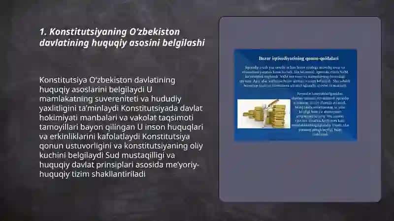 Oʻzbekiston Respublikasi Konstitutsiyasining davlat va jamiyat hayotida tutgan oʻrni va ahamiyati 3
