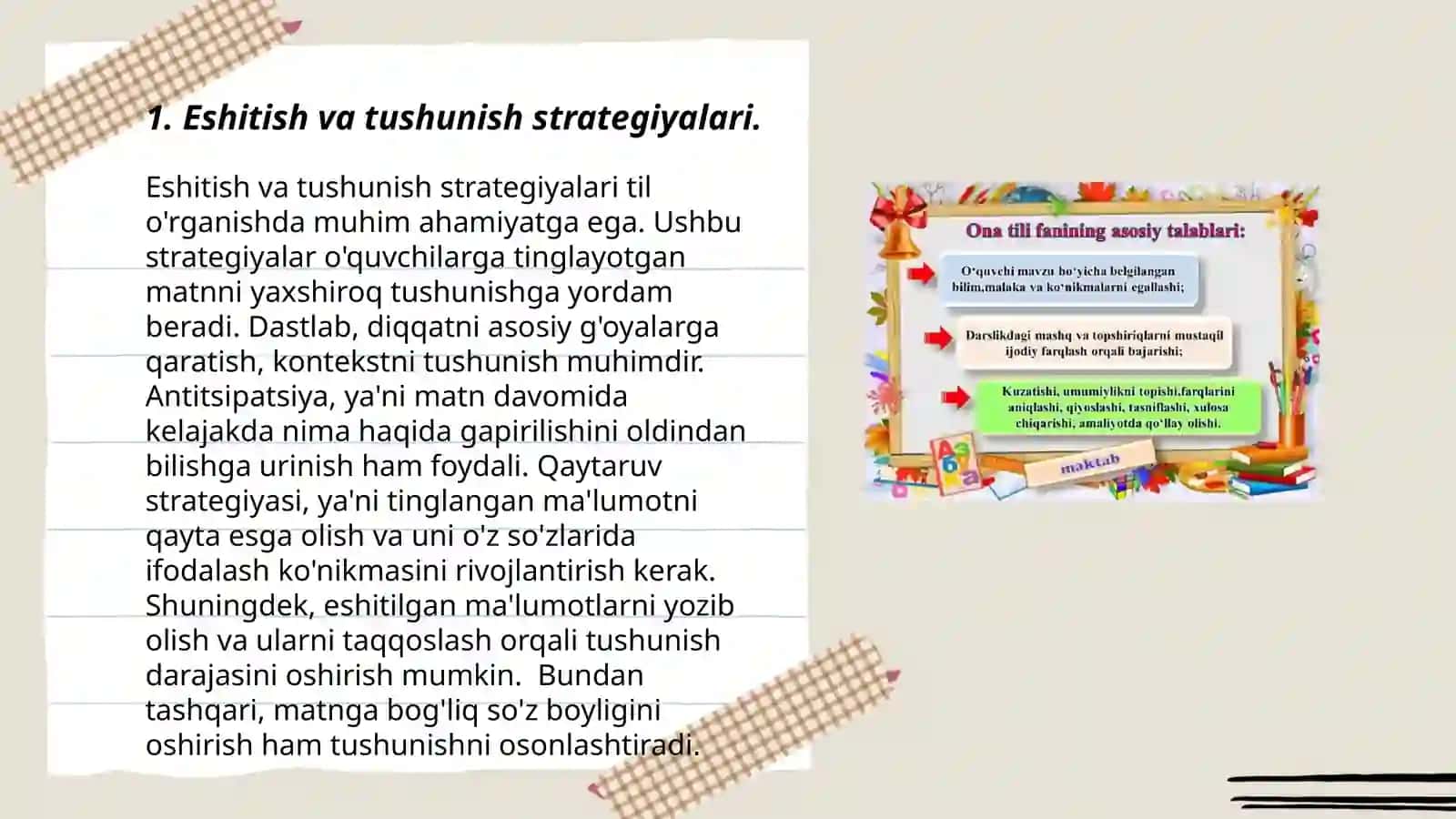 ONA TILI DARSLARIDA ESHITIB VA O‘QIB TUSHUNISH MALAKASINI SHAKLLANTIRISH 3