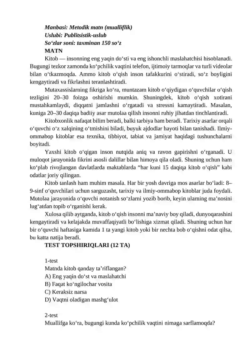 Baholash turi 3