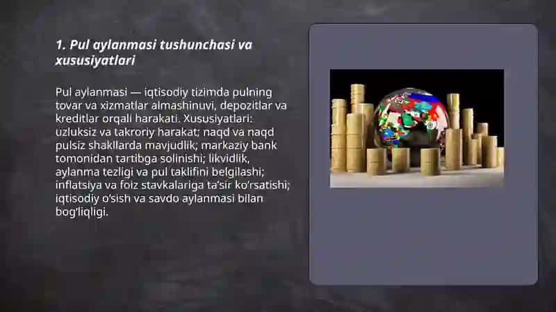 Pul aylanmasi 3