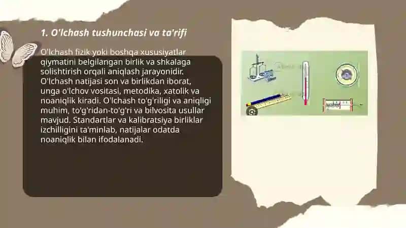 O'lchash haqida tushuncha 3