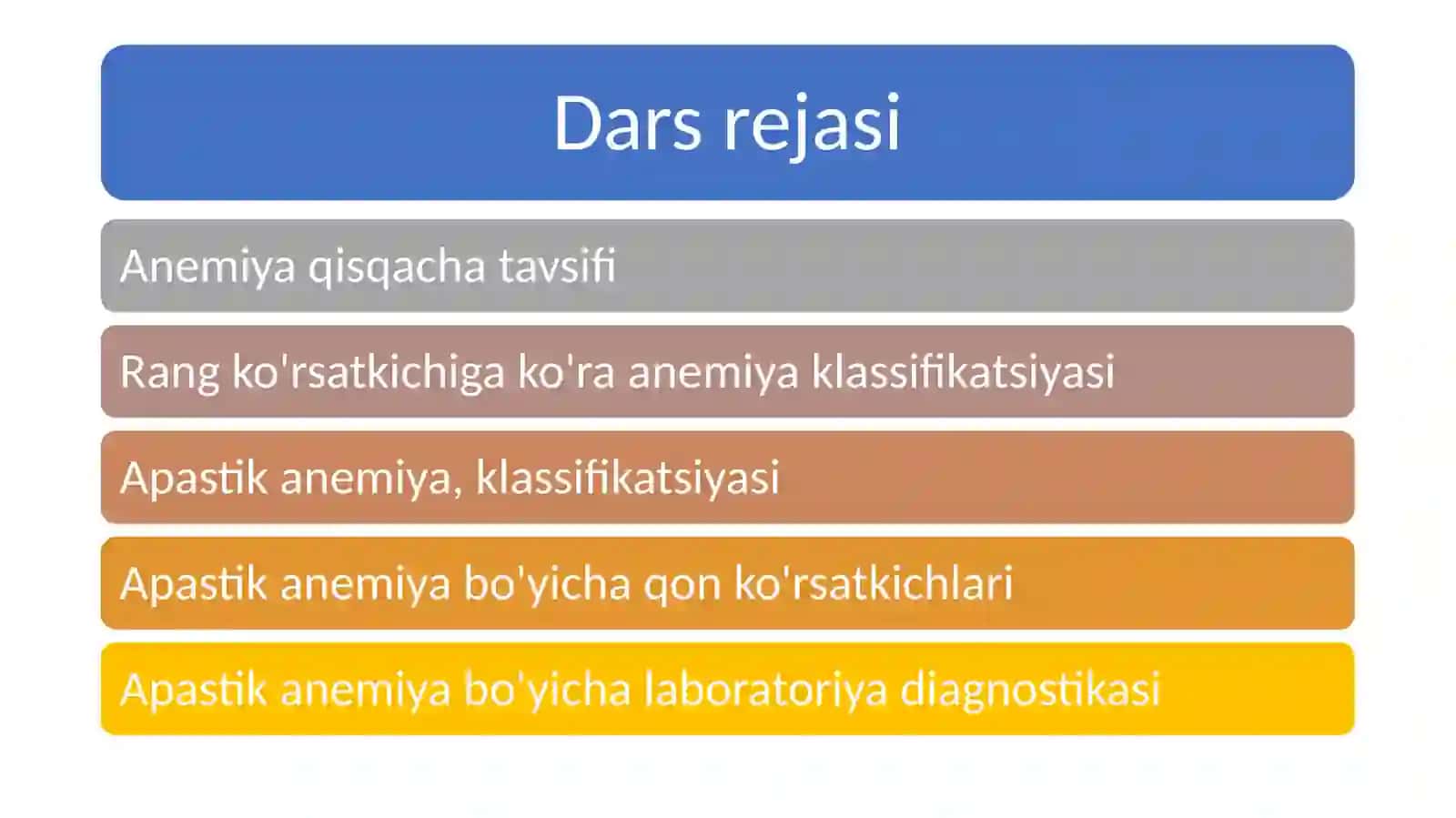 Aplastik anemiya diagnostikasi va davolash 3