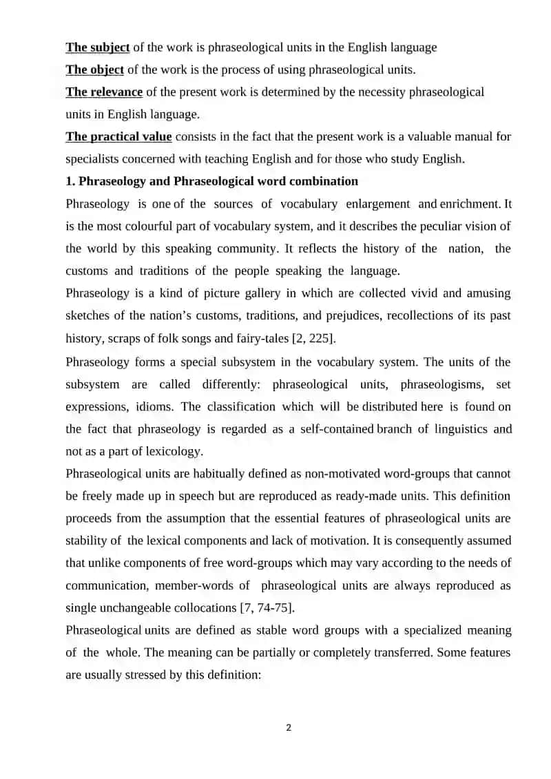 Comparative Study of Phraseological Units 3