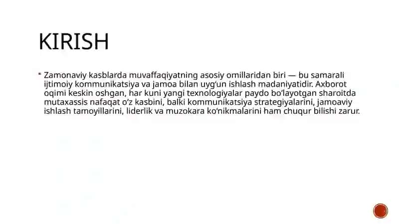Ijtimoiy kommunikatsiya va jamoa bilan ishlash madaniyati 3