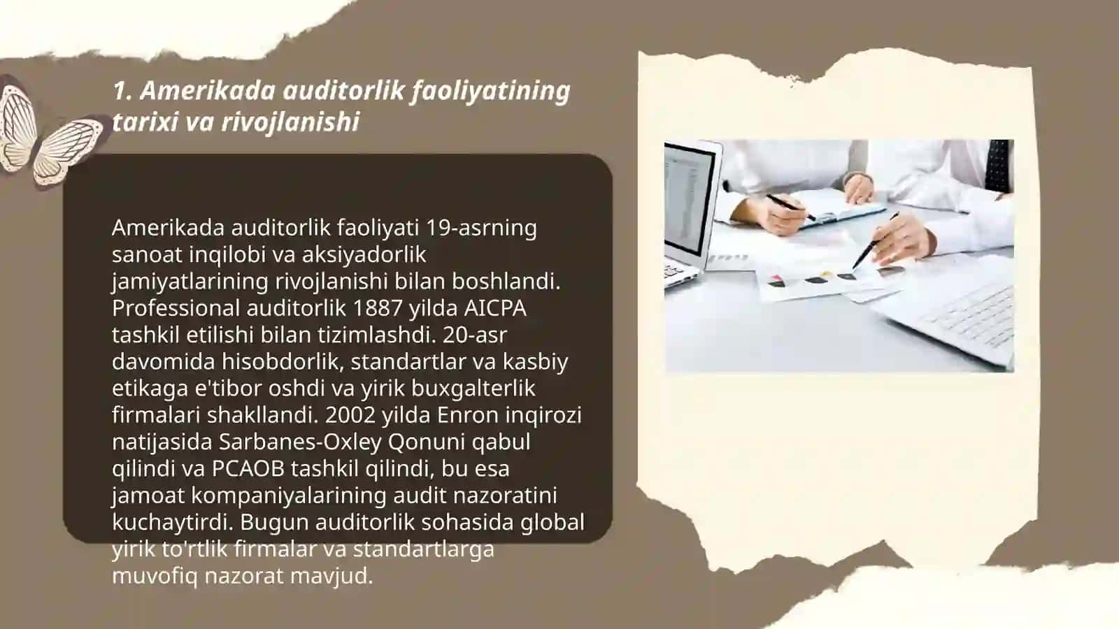 Amerikada auditorlik faoliyati 3