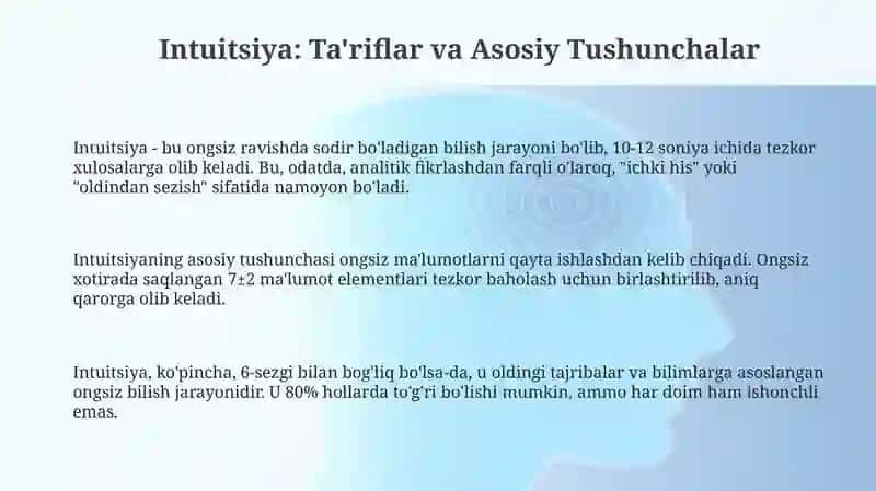 Intuitsiya: Ta'riflar va Asosiy Tushunchalar 3