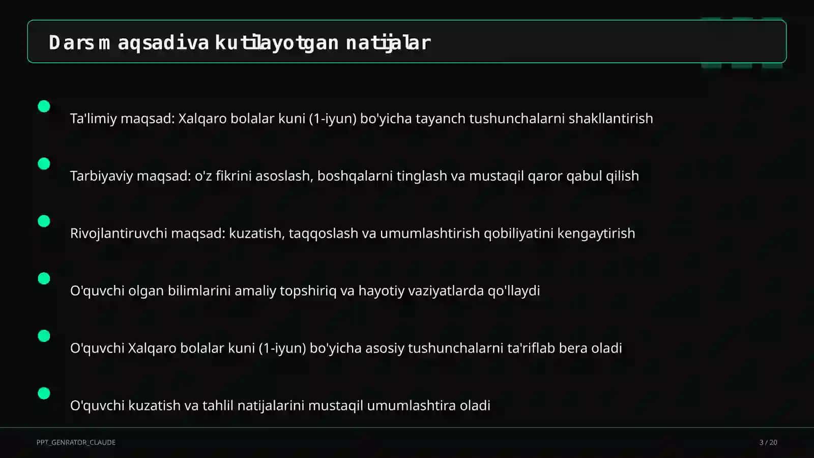 Sinf soati va tarbiyaviy tadbirlar 3