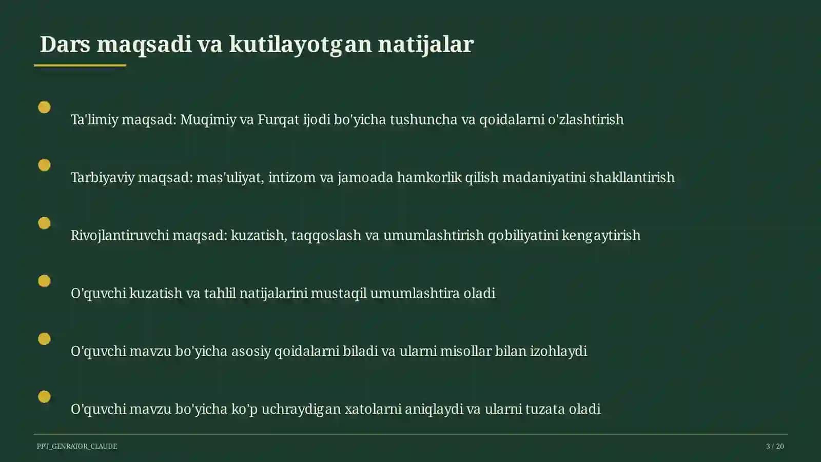 Muqimiy va Furqat ijodi (10-sinf) 3