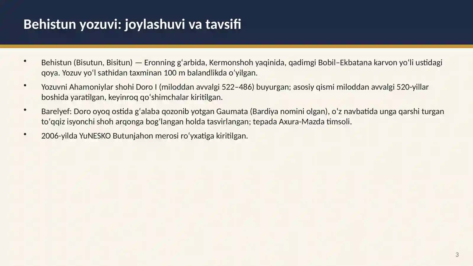 Behistun yozuvi va Gerodot “Tarix”i 3