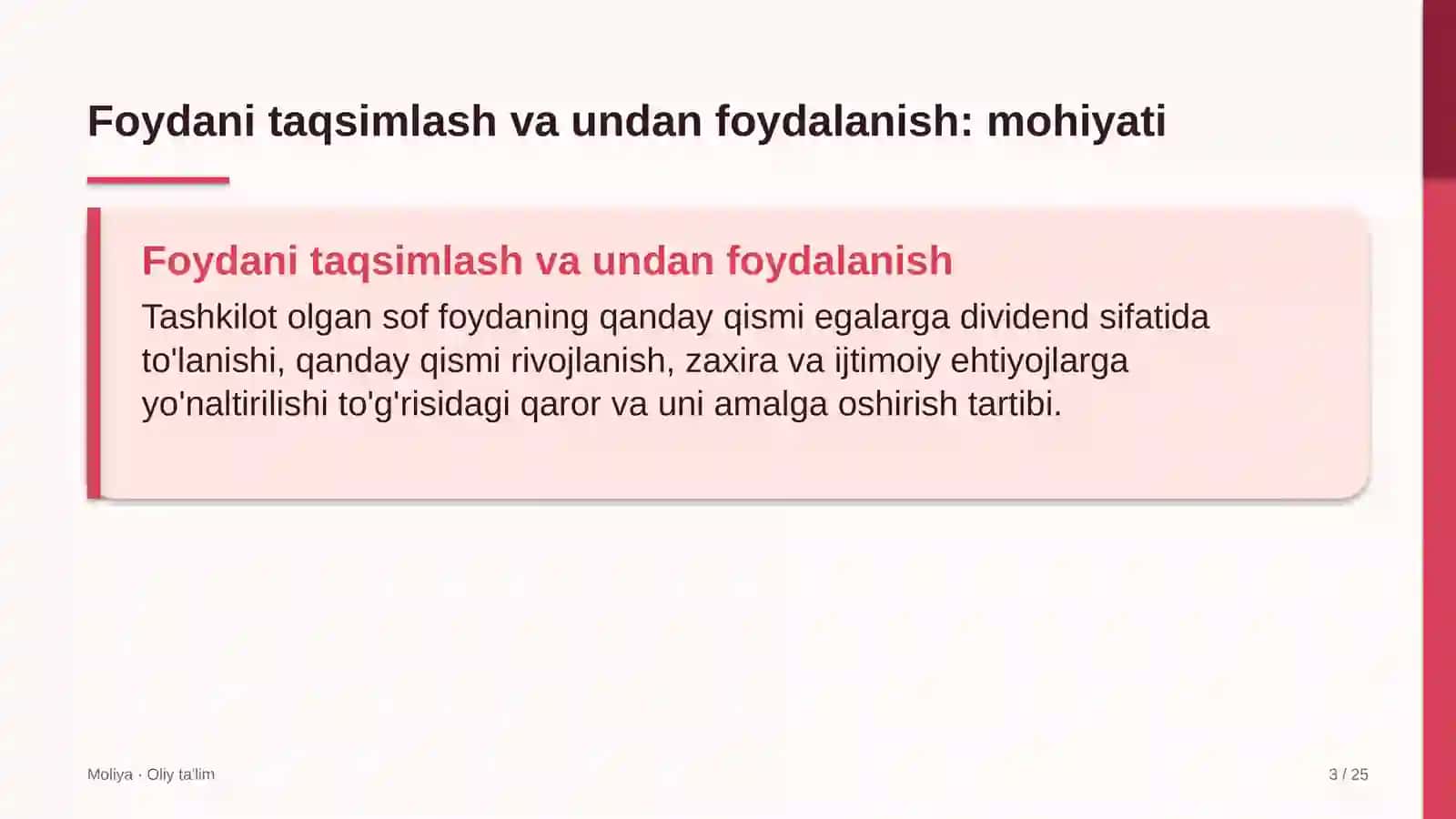 Maishiy texnika ta'mirlash ustaxonalarida foydani taqsimlash va undan foydalanish 3