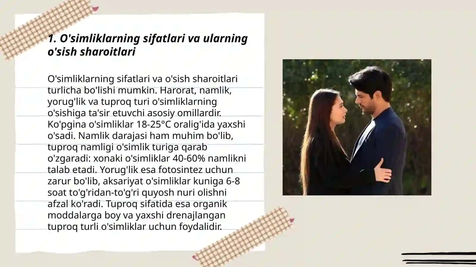 O'simliklar dunyosi va ularni hayot tarzi haqidagi bilimlar 3