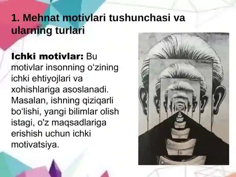 Mehnat motivlari tushunchasi va ularning turlari 3