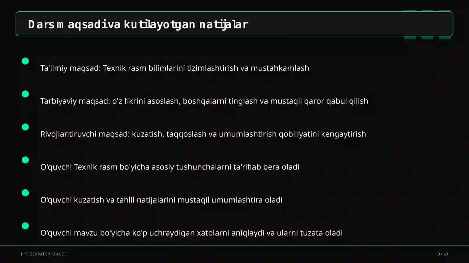 Texnik rasm (8-sinf) 3