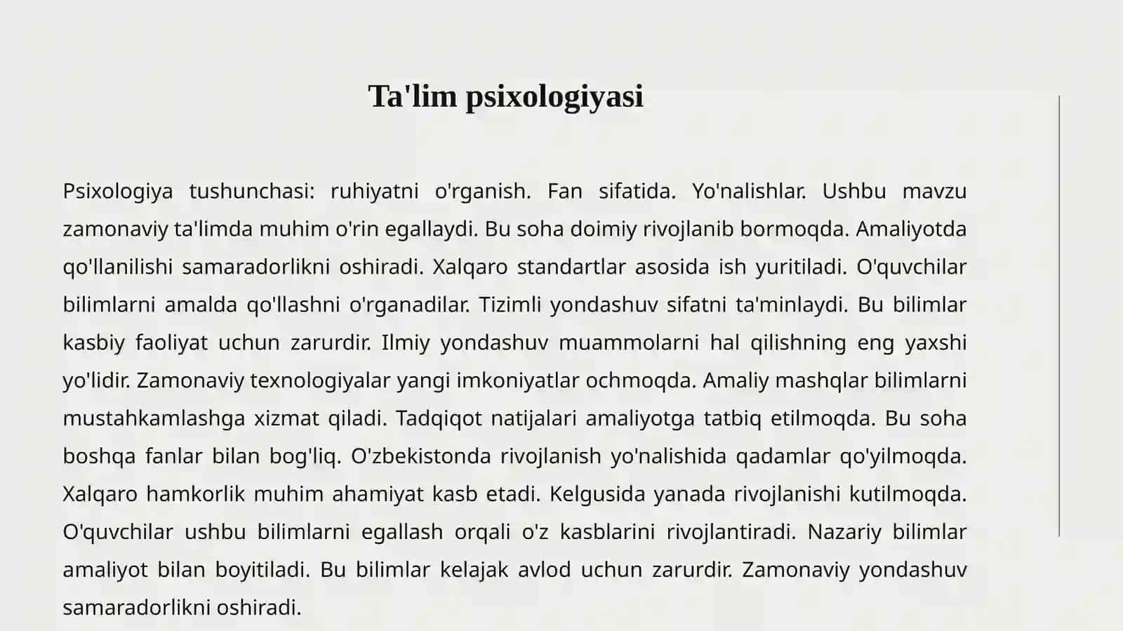 Ta'lim psixologiyasi 3