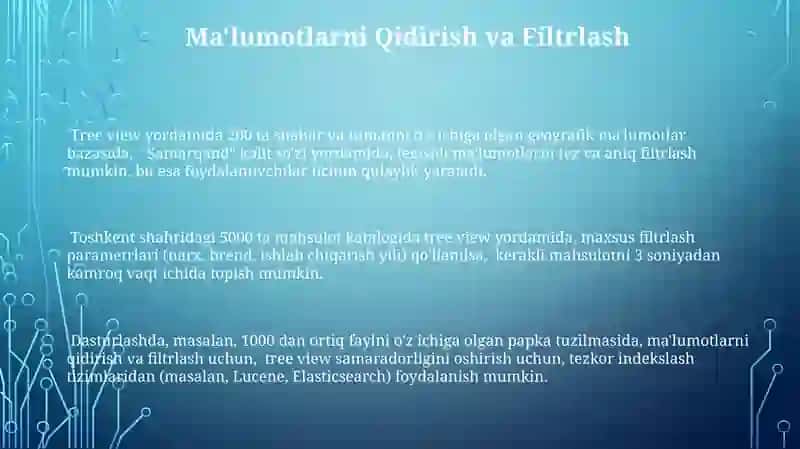 Daraxt Ko'rinishini Amalga Oshirish 3