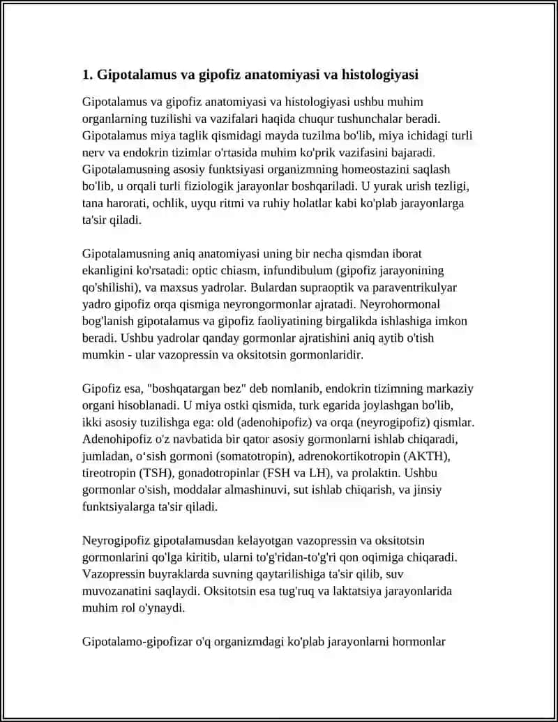 ORGANIZMNING GIPOTALAMO GIPOFIZAR BOSHQARILISHI 3