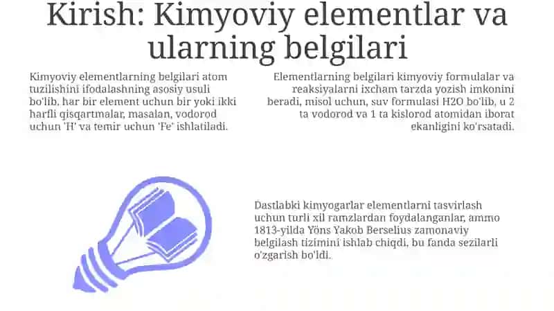 Kimyoviy element kimyoviy belgi 3