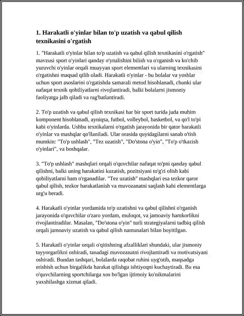 HARAKATLI O'YINLAR ORQALI SPORT O'YINLARI ELEMENTLARINI O'RGATISH 3