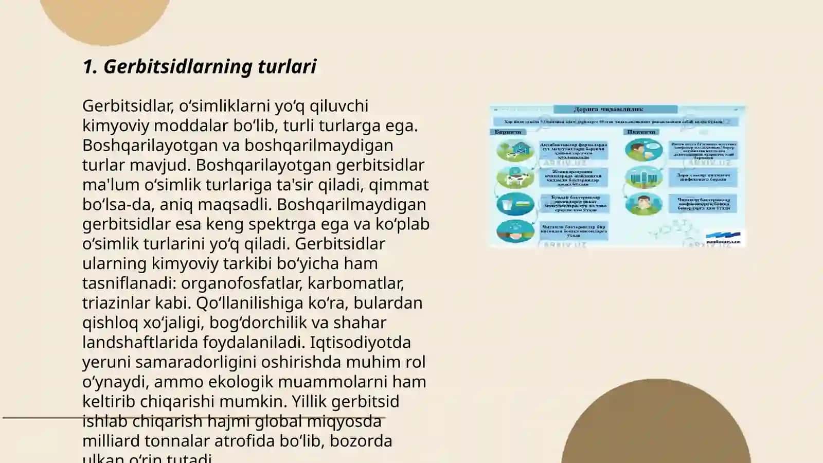 Gerbitsidlar. Antibiotiklar 3