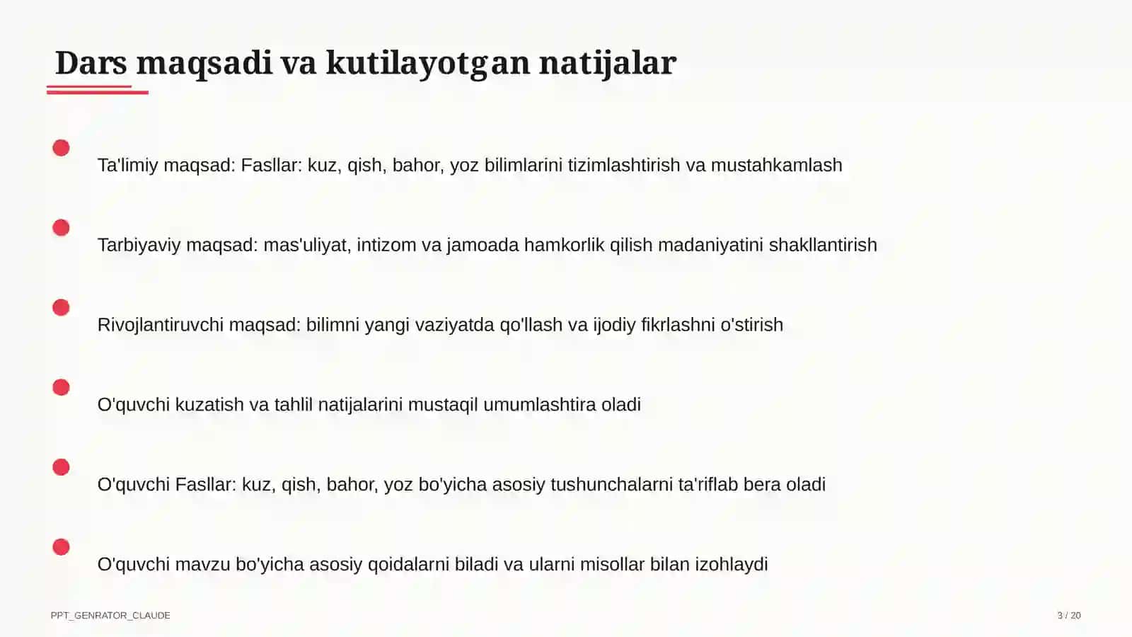 Tabiatshunoslik dars rejasi 3