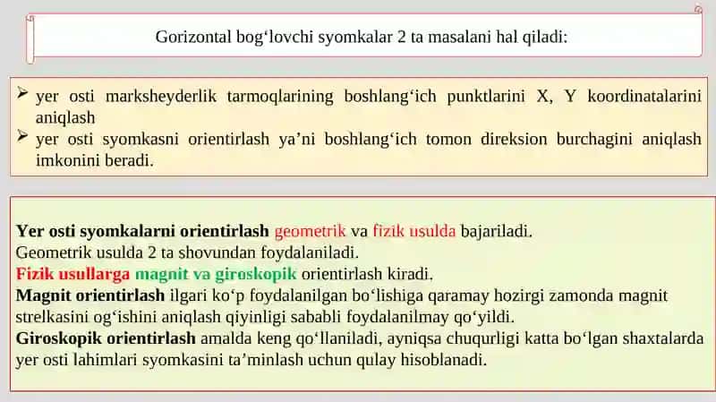 Yer osti kon lahimlarini orientirlash 3