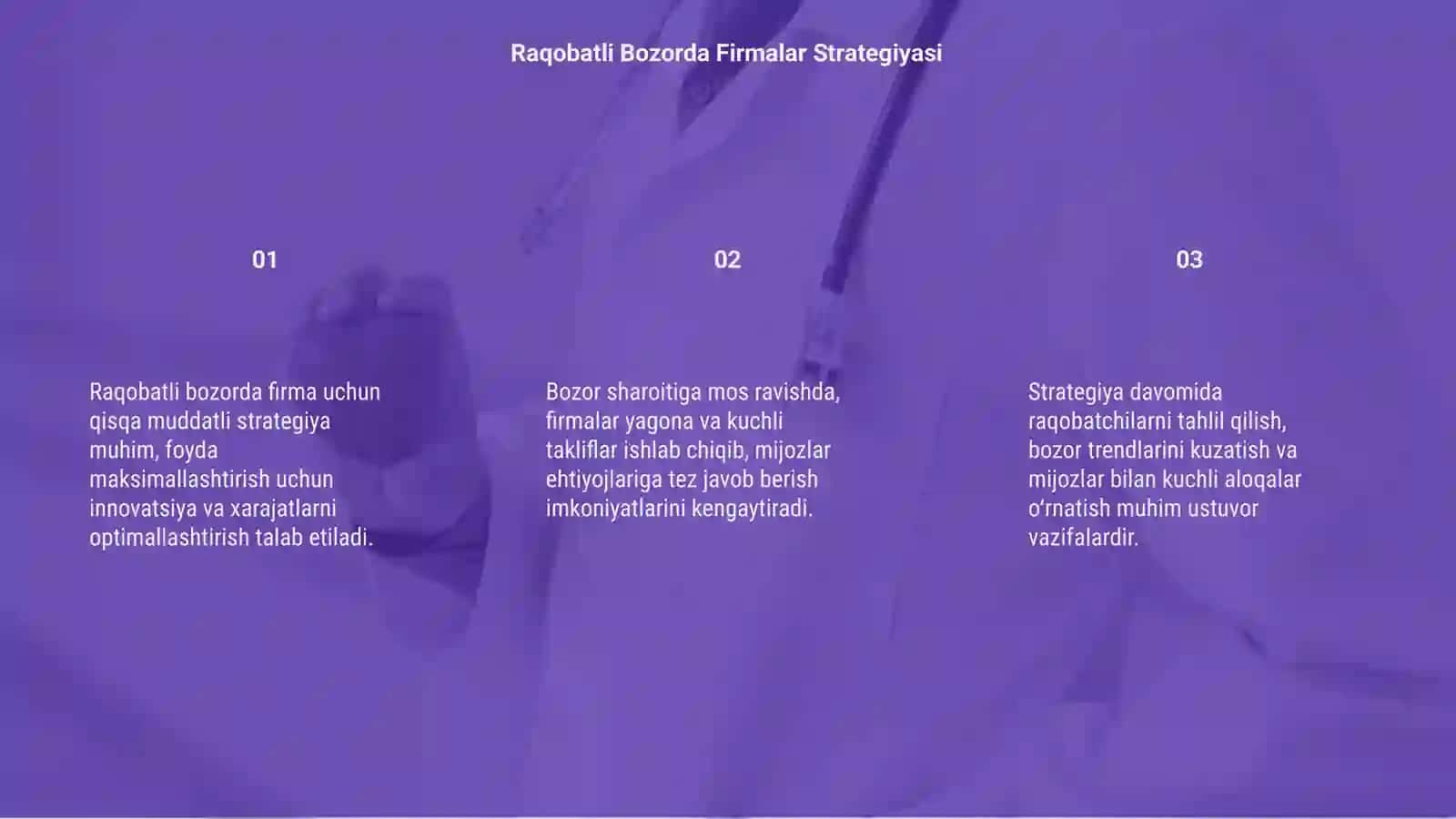 Raqobatli Bozorda Firmalar Strategiyasi 3