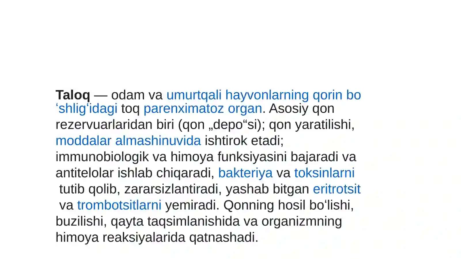 ODAM VA HAYVON FIZIOLOGIYASI TAQDIMOTI 3