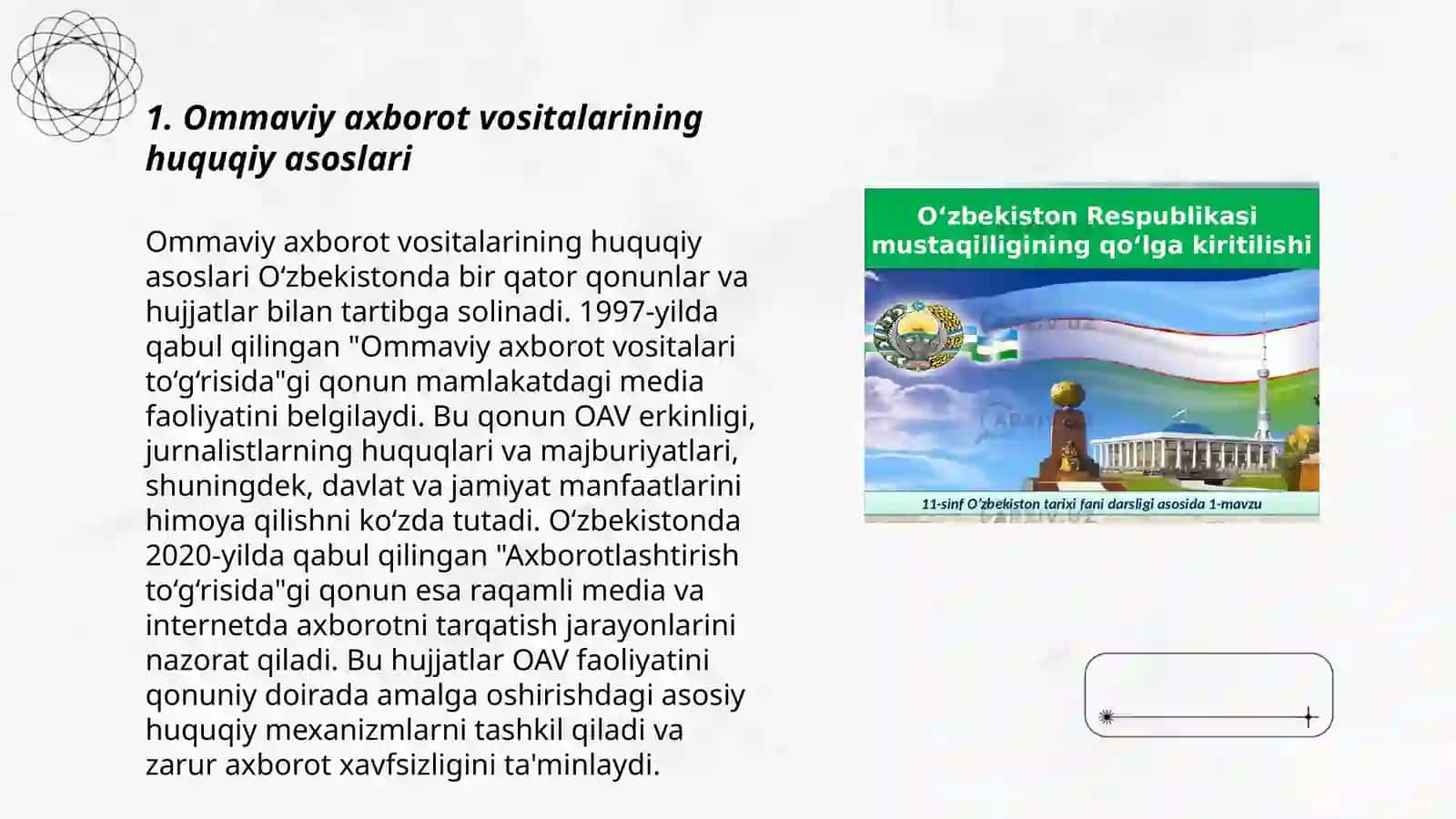 O'zbekiston Respublikasi Ommaviy Axborot vositalarining faoliyati 3