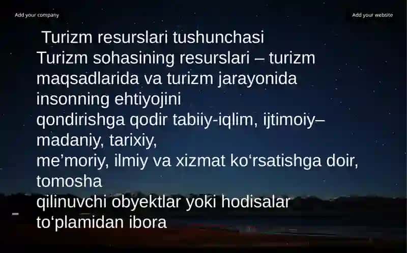 Turistikresurslarningturlari 3