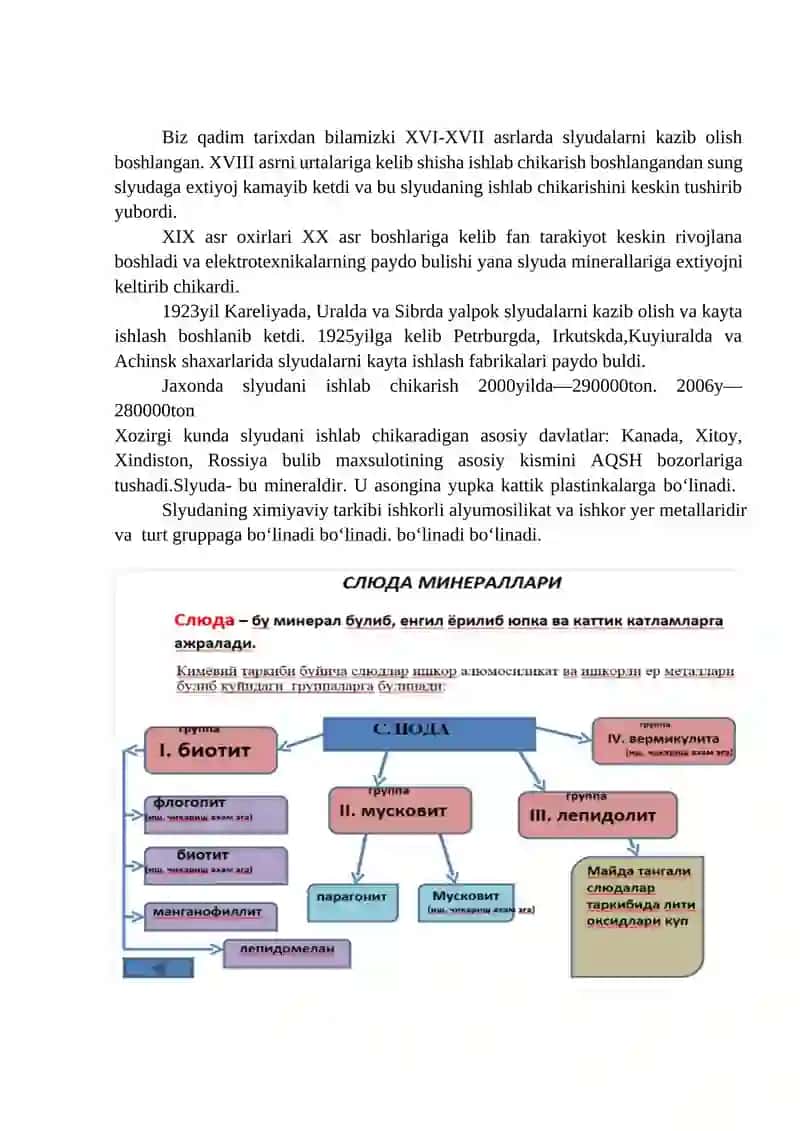 Slyudali rudalarni boyitish texnologiyasi 3
