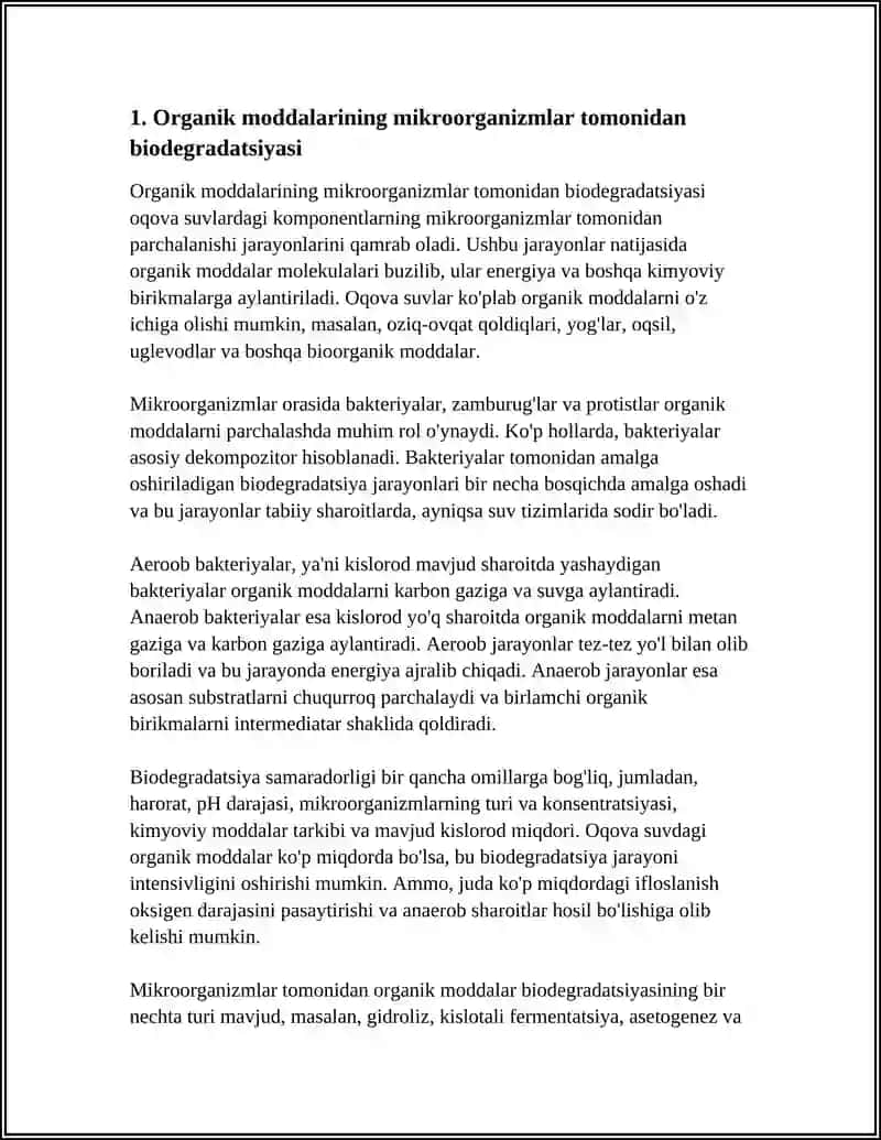 OQOVA SUVLAR KOMPANENTLARIGA MIKROORGANIZMLAR TA’SIRI 3