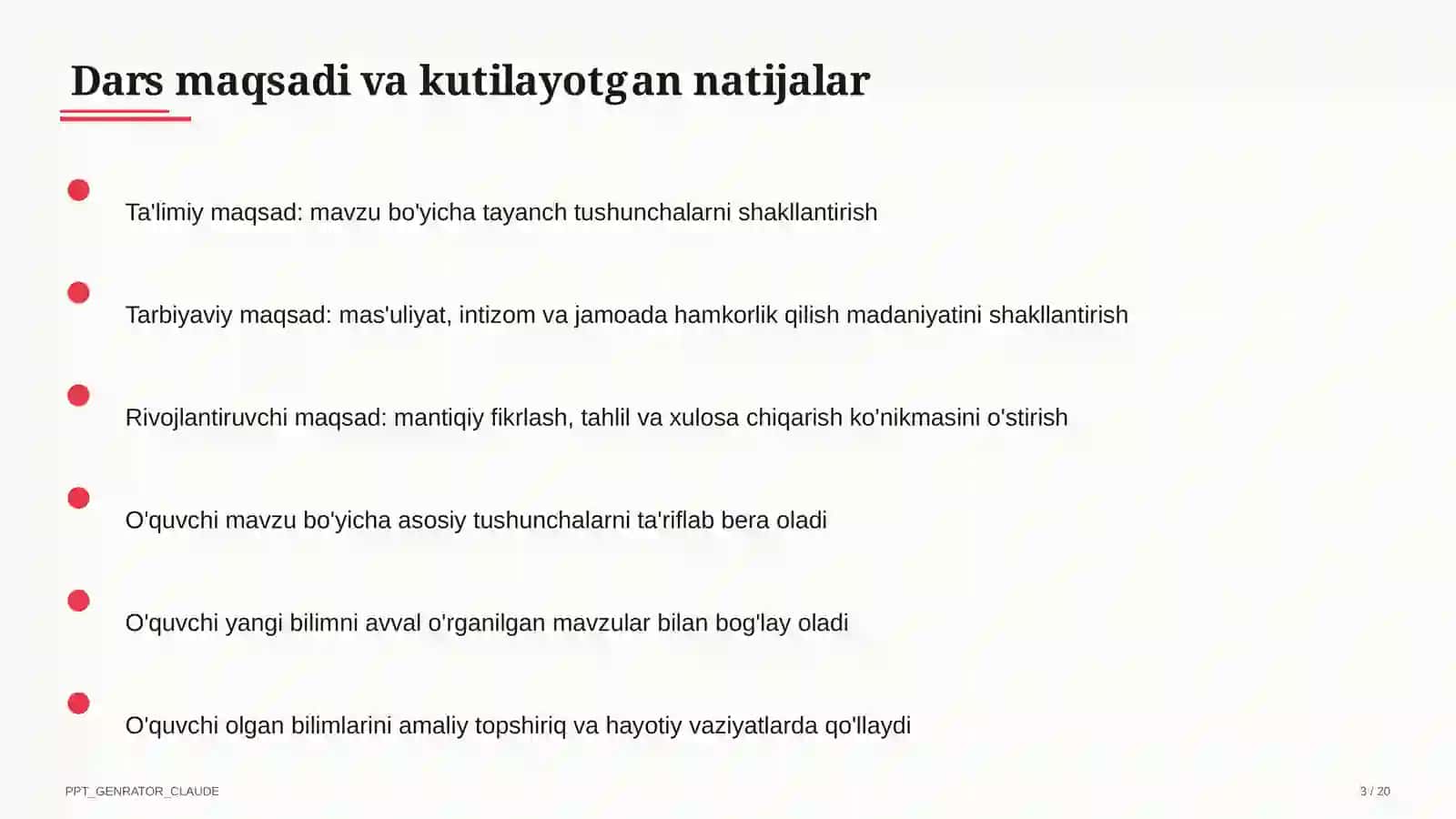 Hayvonlarning turlari (3-sinf) 3