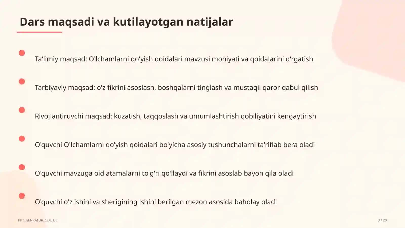 O'lchamlarni qo'yish qoidalari (8-sinf) 3