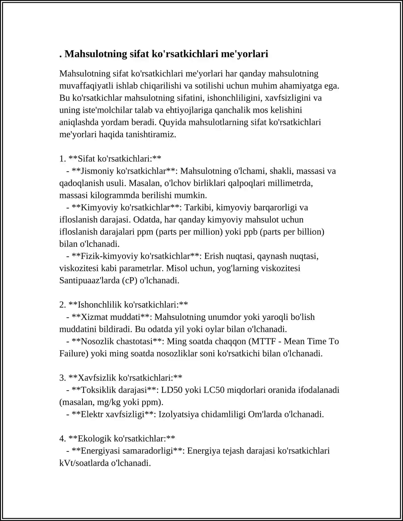 PARFYUMERIYA KOSMETIKA TOVARLARNING ISHLAB CHIQARISHGA VA SIFATNI NAZORAT QILISHDAGI ME'YORIY XUJJATLAR 3