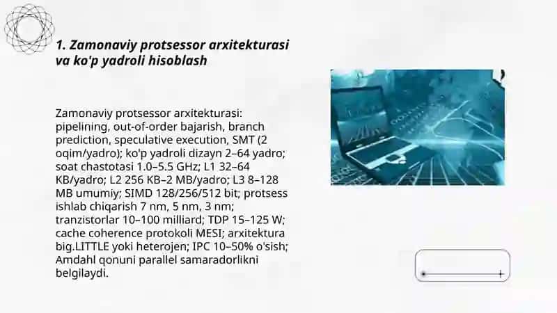 Zamonaviy shaxsiy kompyuter texnologiyalari 3