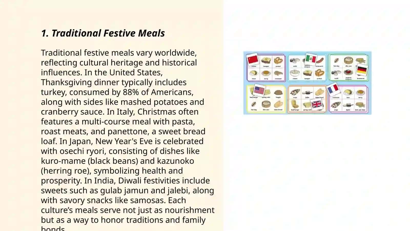National meals 3