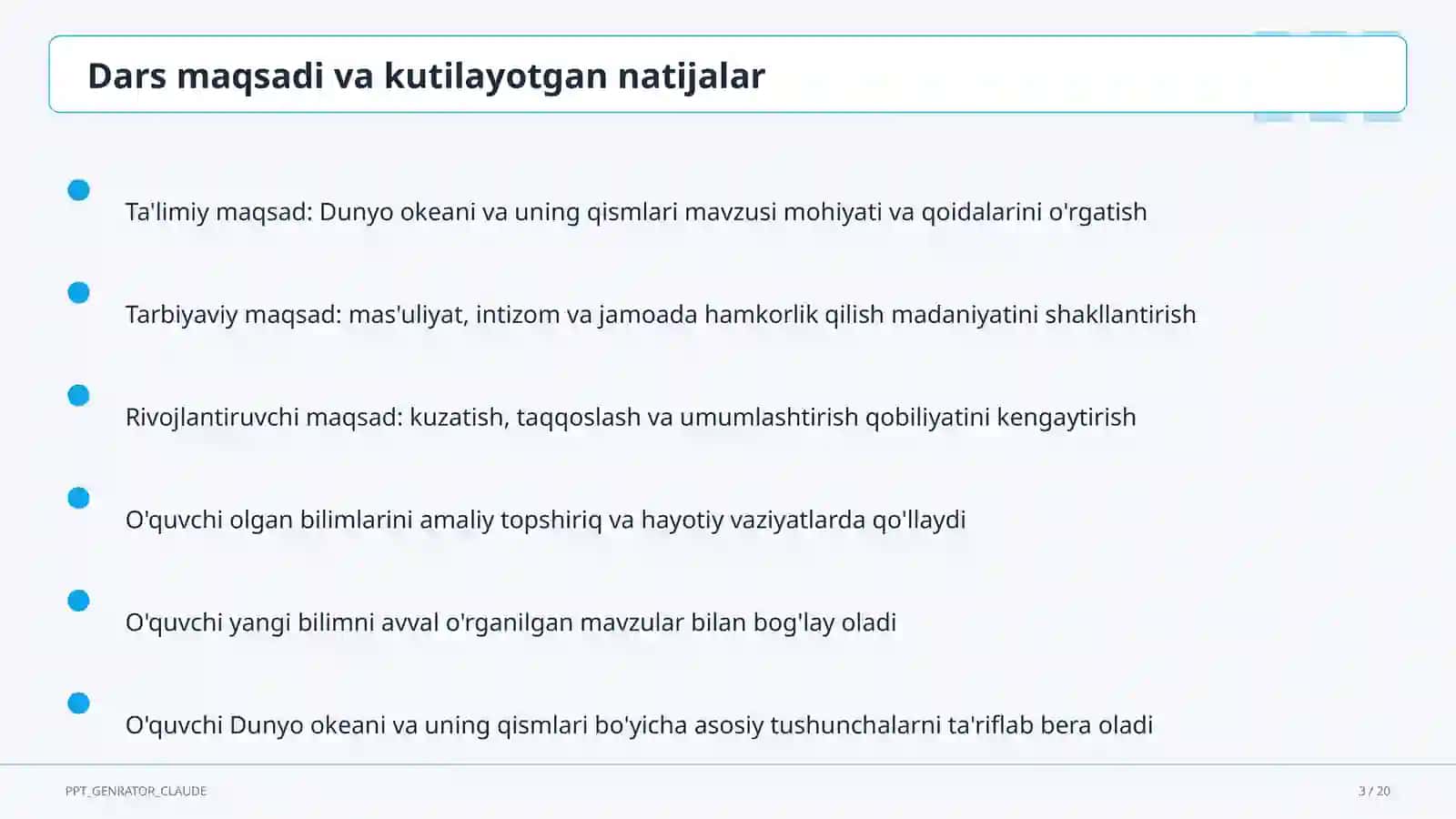 Dunyo okeani va uning qismlari (7-sinf) 3