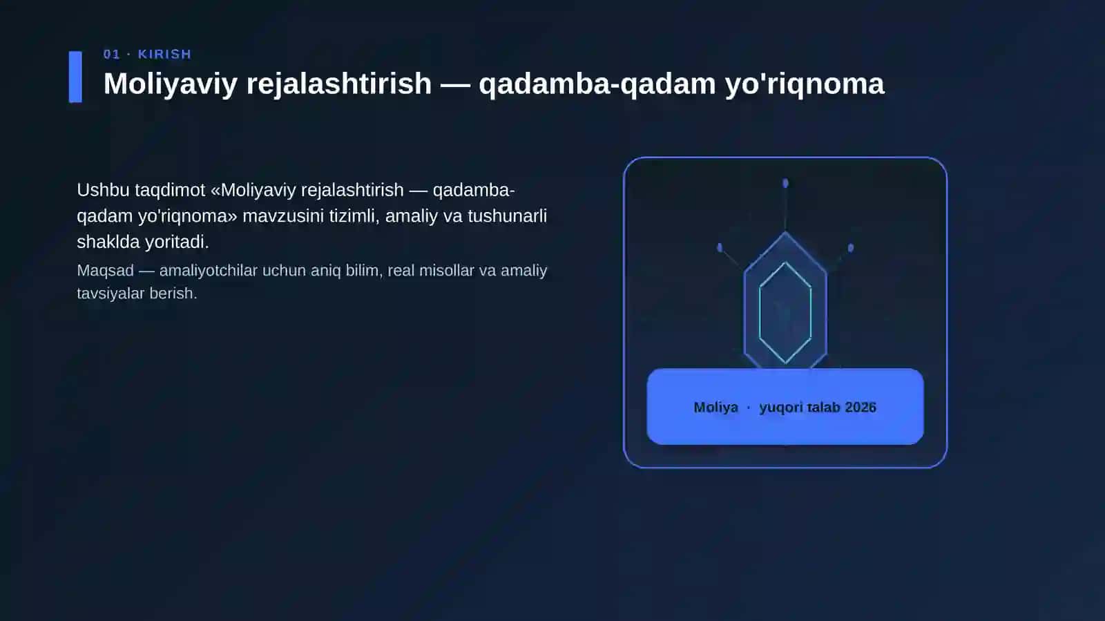 Moliyaviy rejalashtirish — qadamba-qadam yo'riqnoma 3