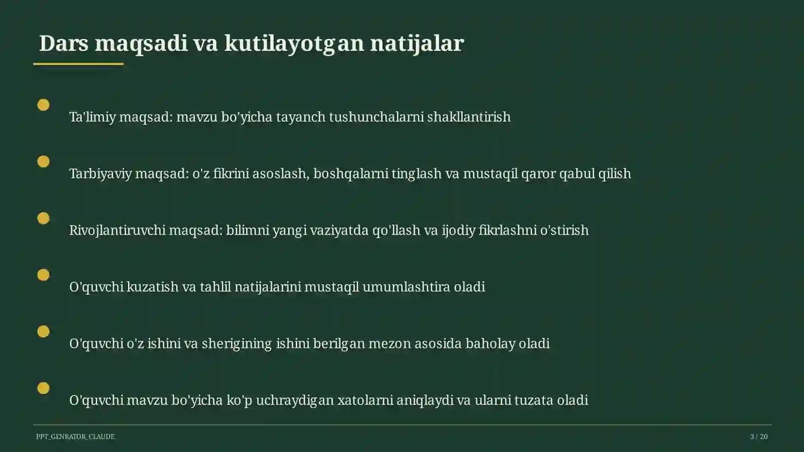 Mustaqil O'zbekistonning davlat ramzlari va Konstitutsiyasi (11-sinf) 3