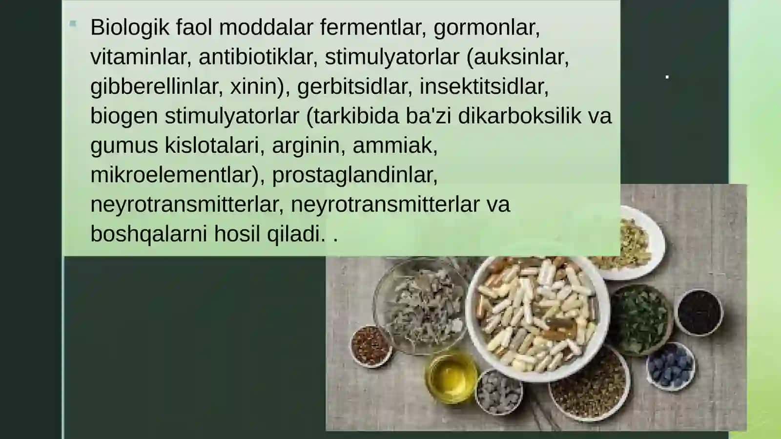Biologik faol moddalar ishlab chiqarish uchun texnik vosita va moslamalar 3