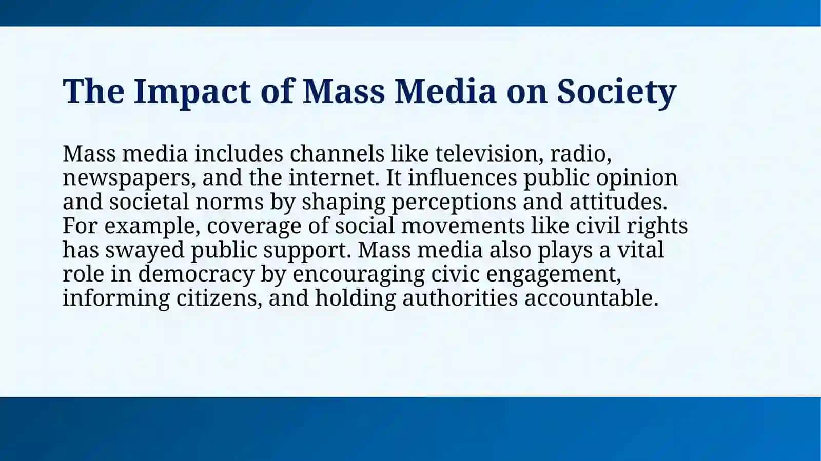 Mass media in our life 3
