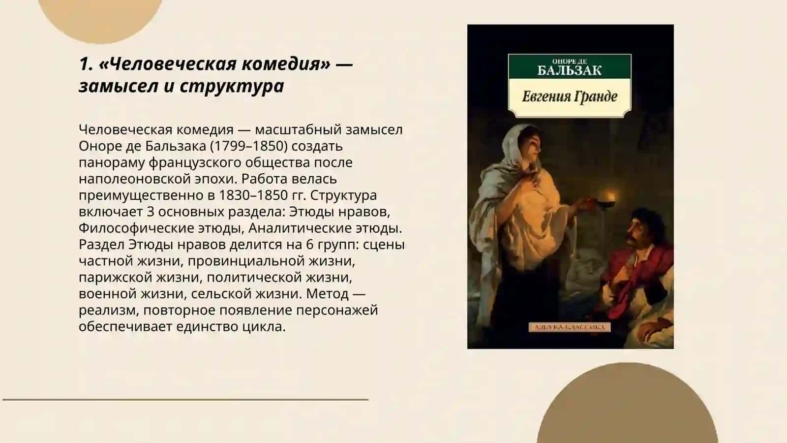 Творчество Оноре де Бальзак 3