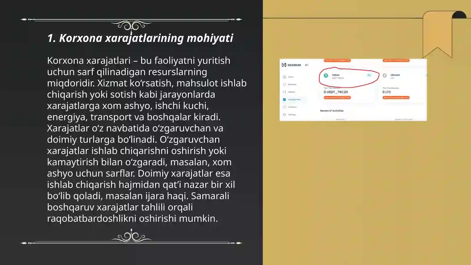 Korxona xarajatlari va uning turlari 3