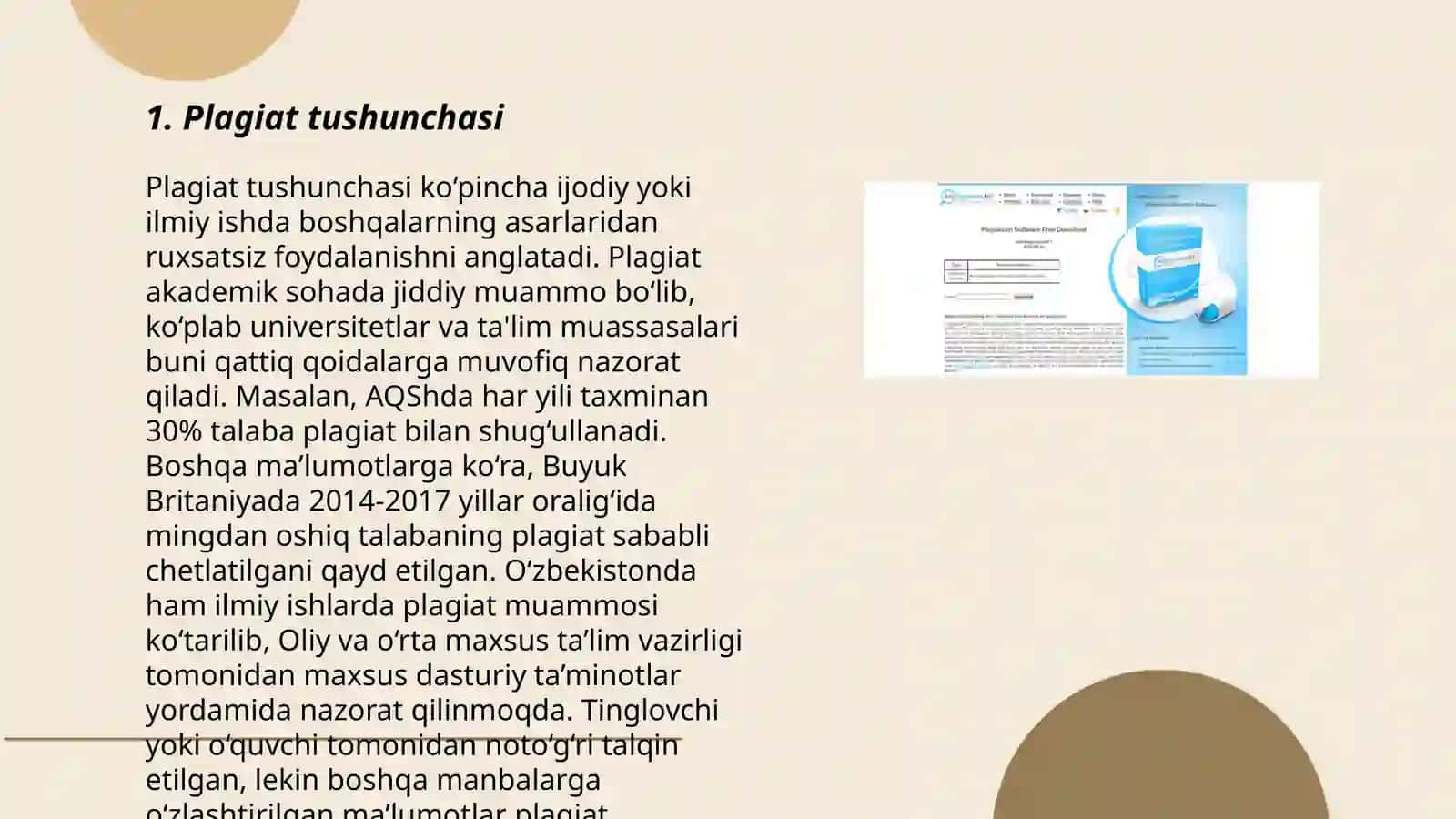 Plagiat haqida tushuncha antiplagiat dasturlari 3