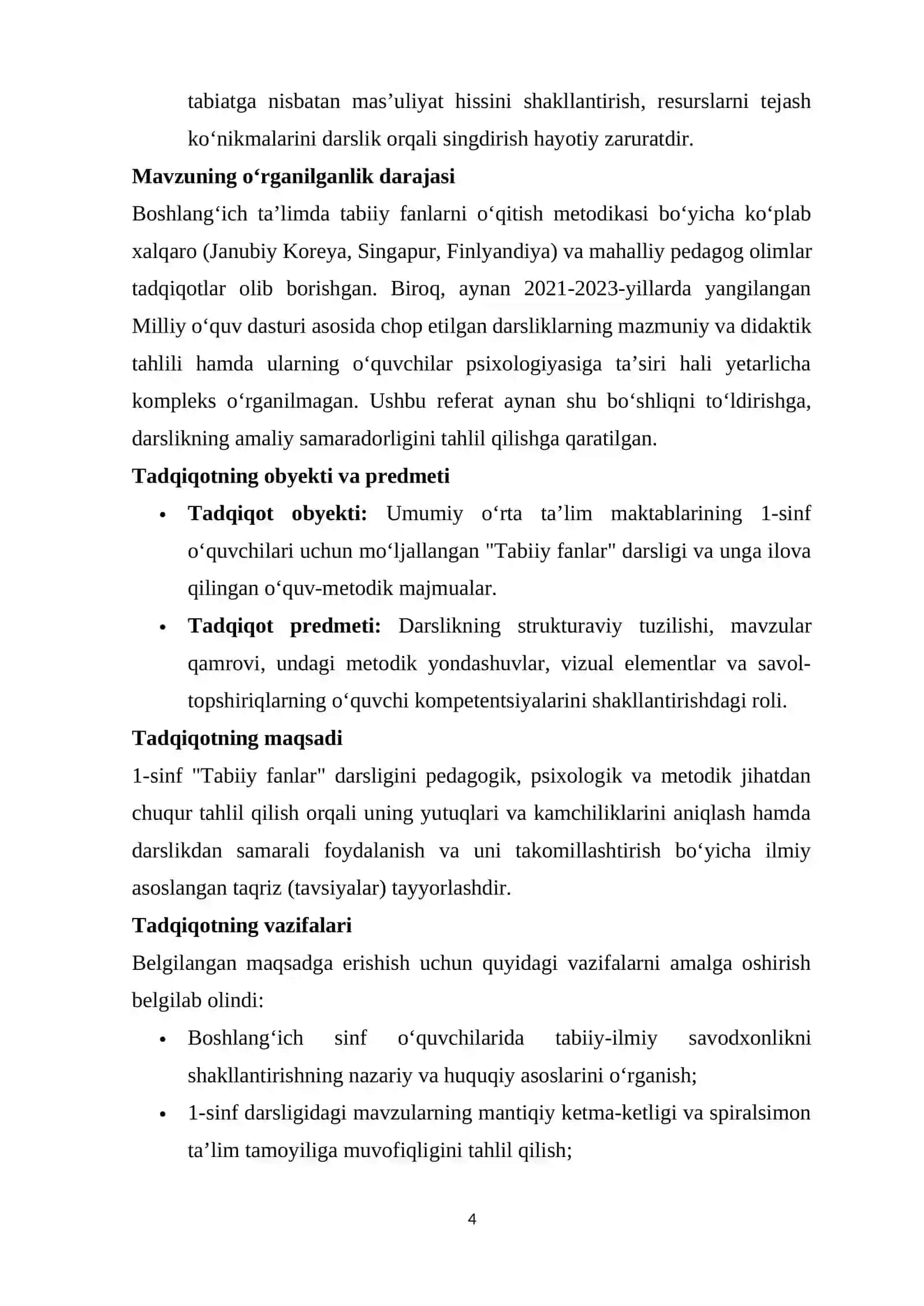 Boshlang‘ich ta’limda "Tabiiy fanlar"ni o‘qitishning nazariy asoslari 3