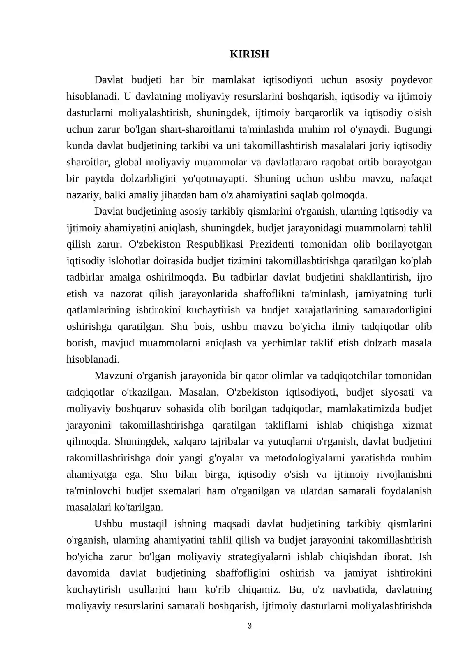 Davlat budjeti tarkibi va uni takomillashtirish yoʻllari 3