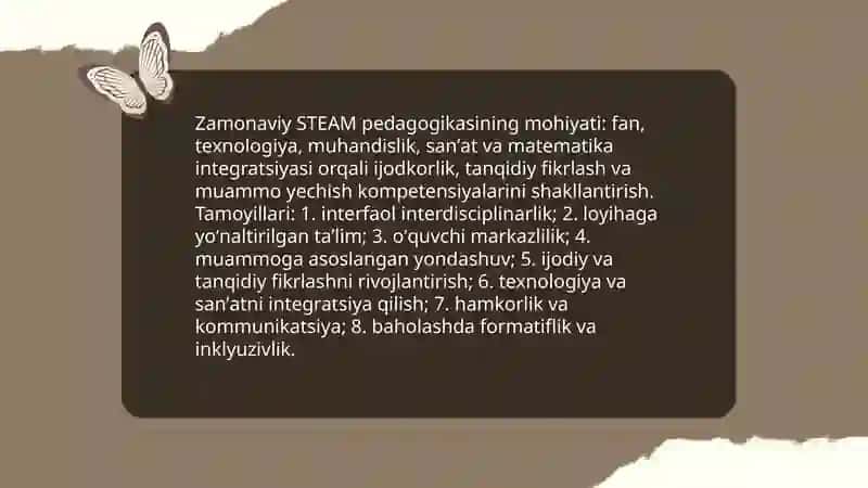 Zamonaviy STEAM pedagogikasining mohiyati va tamoyillari 3