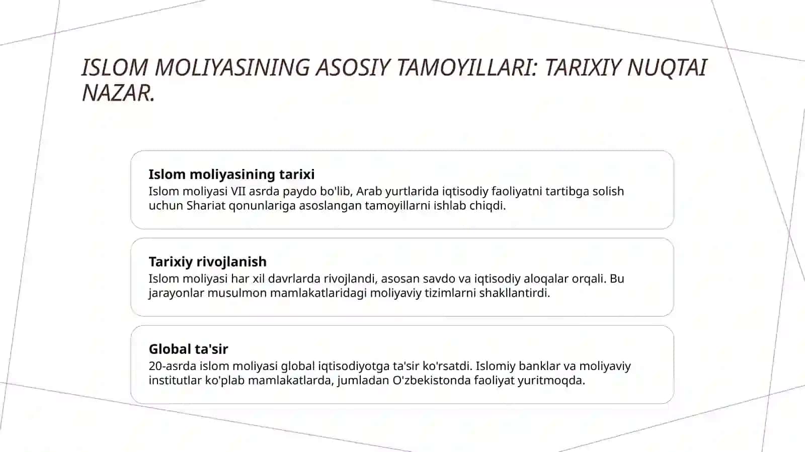 Islomda iqtisodiy munosabatlar 3