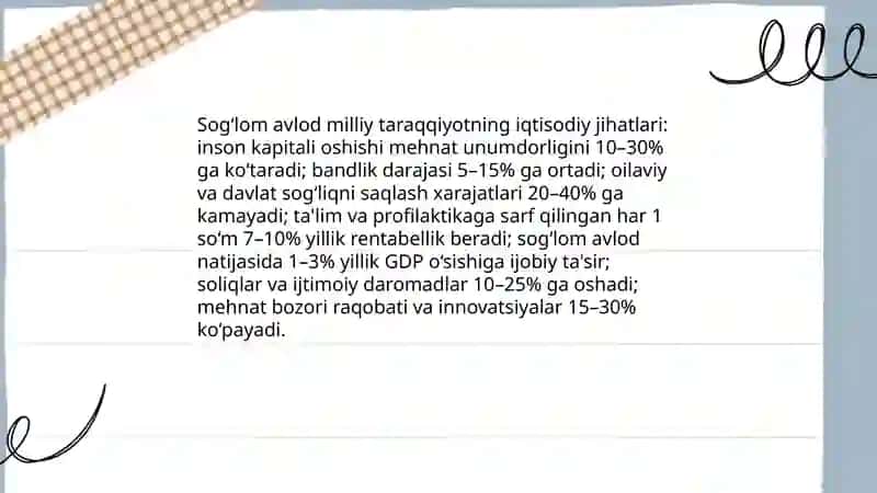 Sogʻlom avlodning ahamiyati 3
