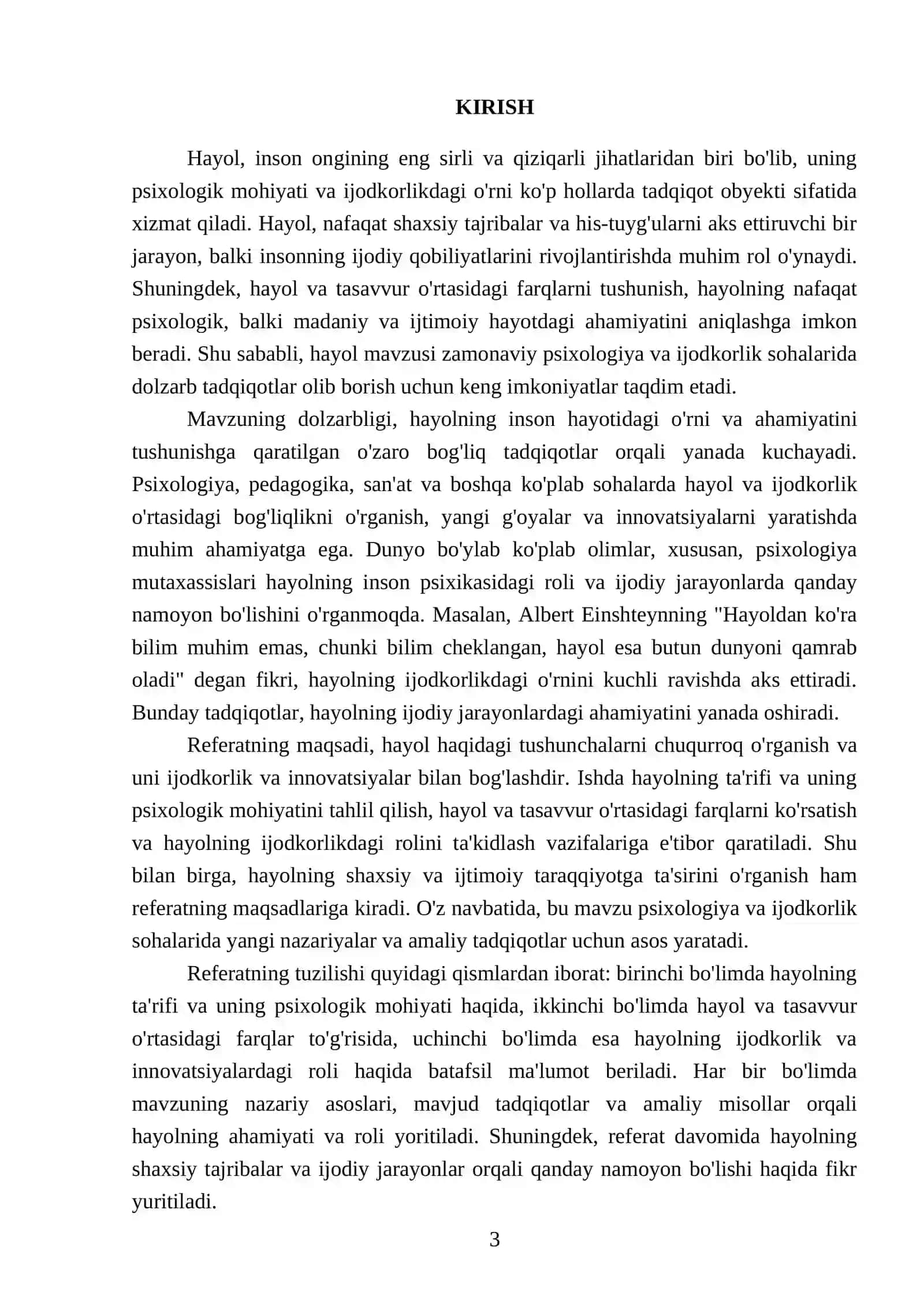 Hayol haqida tushuncha 3